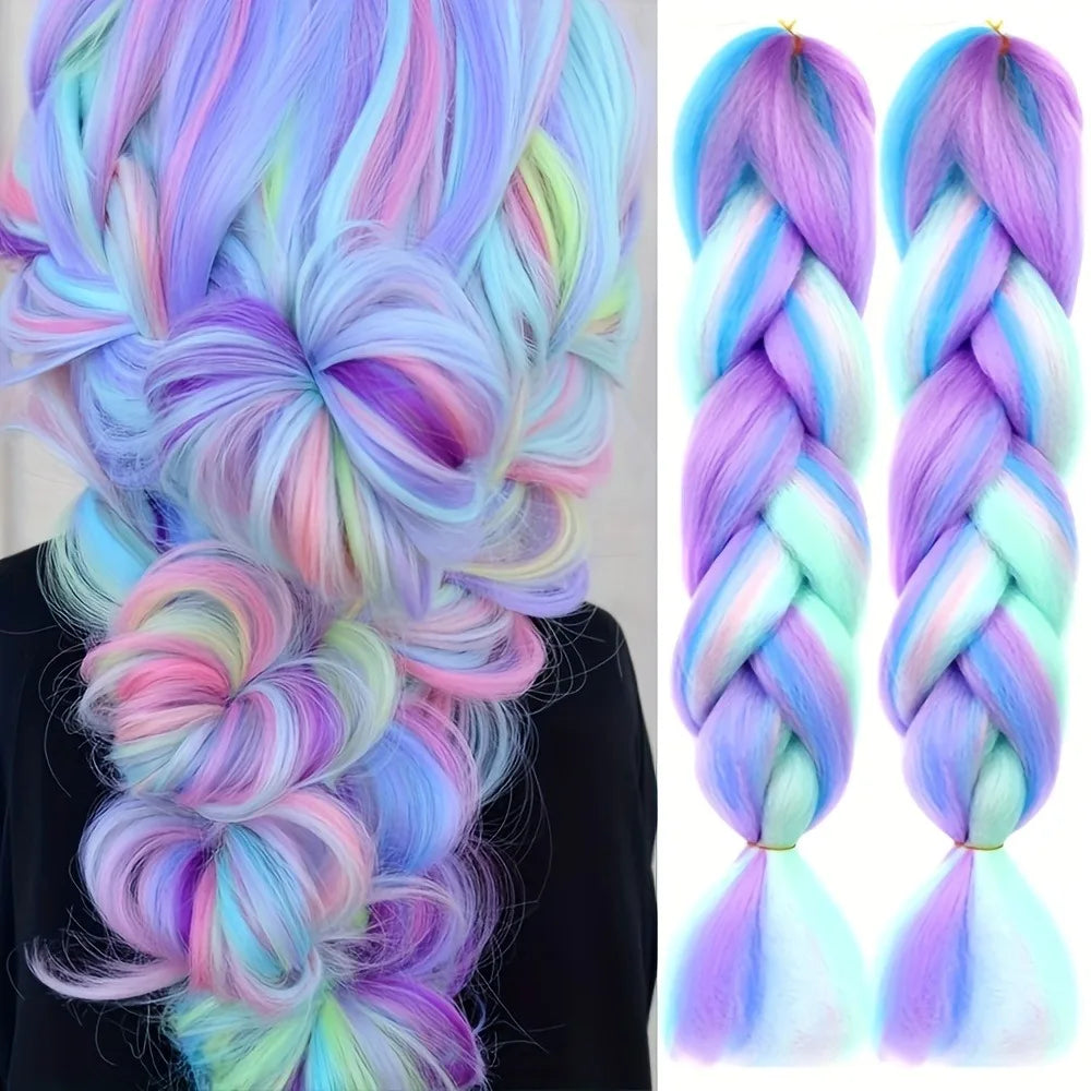 24" Synthetic Braiding Hair Extensions — Heat Resistant