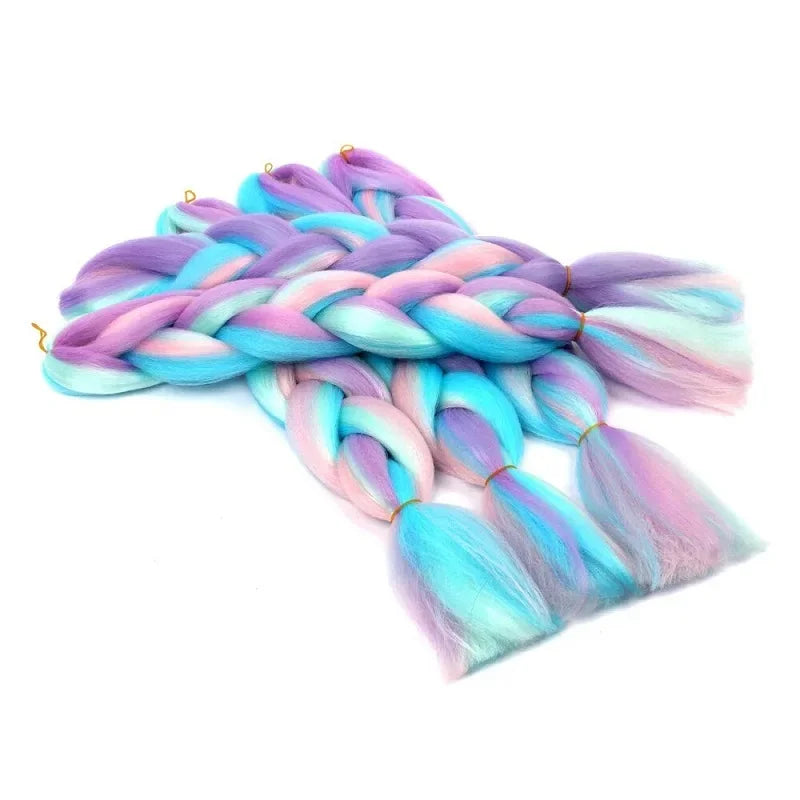 24" Synthetic Braiding Hair Extensions — Heat Resistant