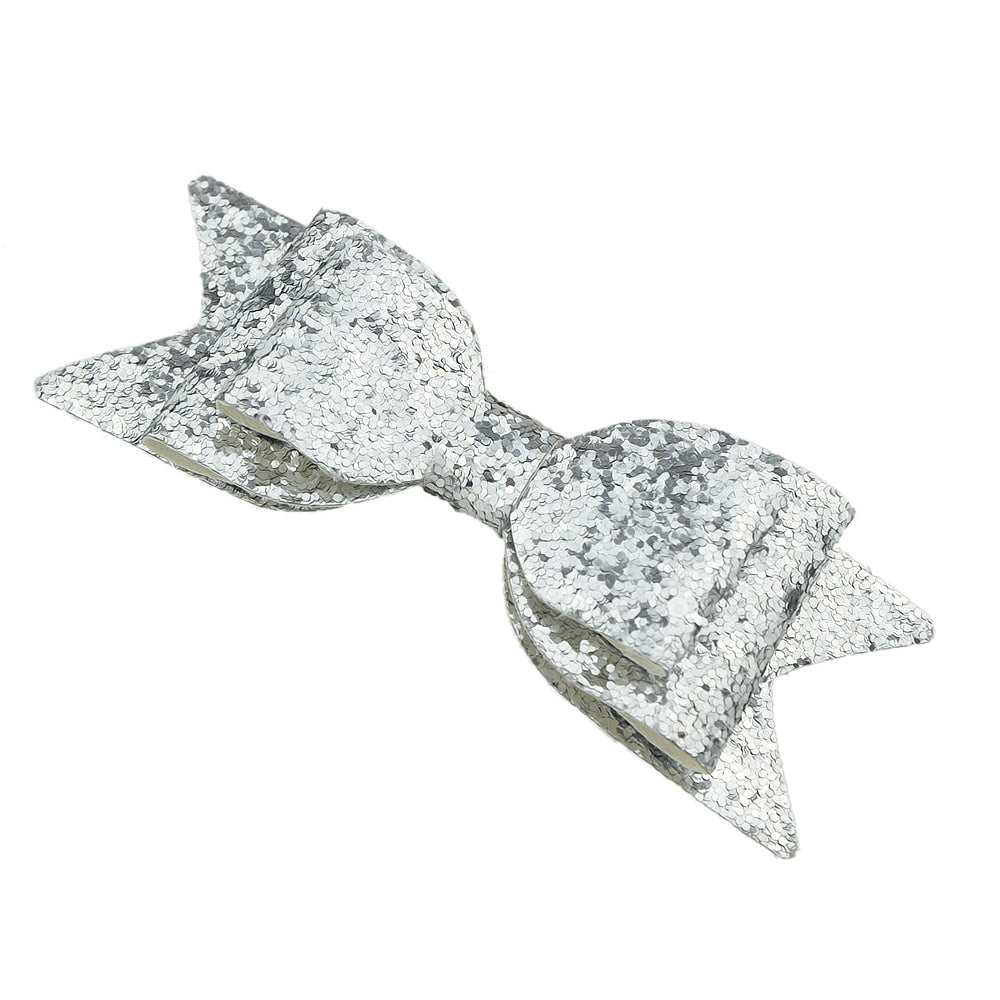 Sequins Bow Tie Hair Bows Holder Hair Clips Barrettes Hair Accessories Girl Gift