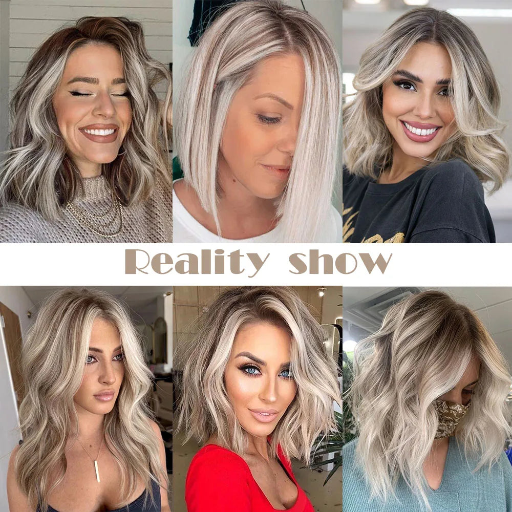 Ash Gray Brown Human Hair Topper — 100% Remy