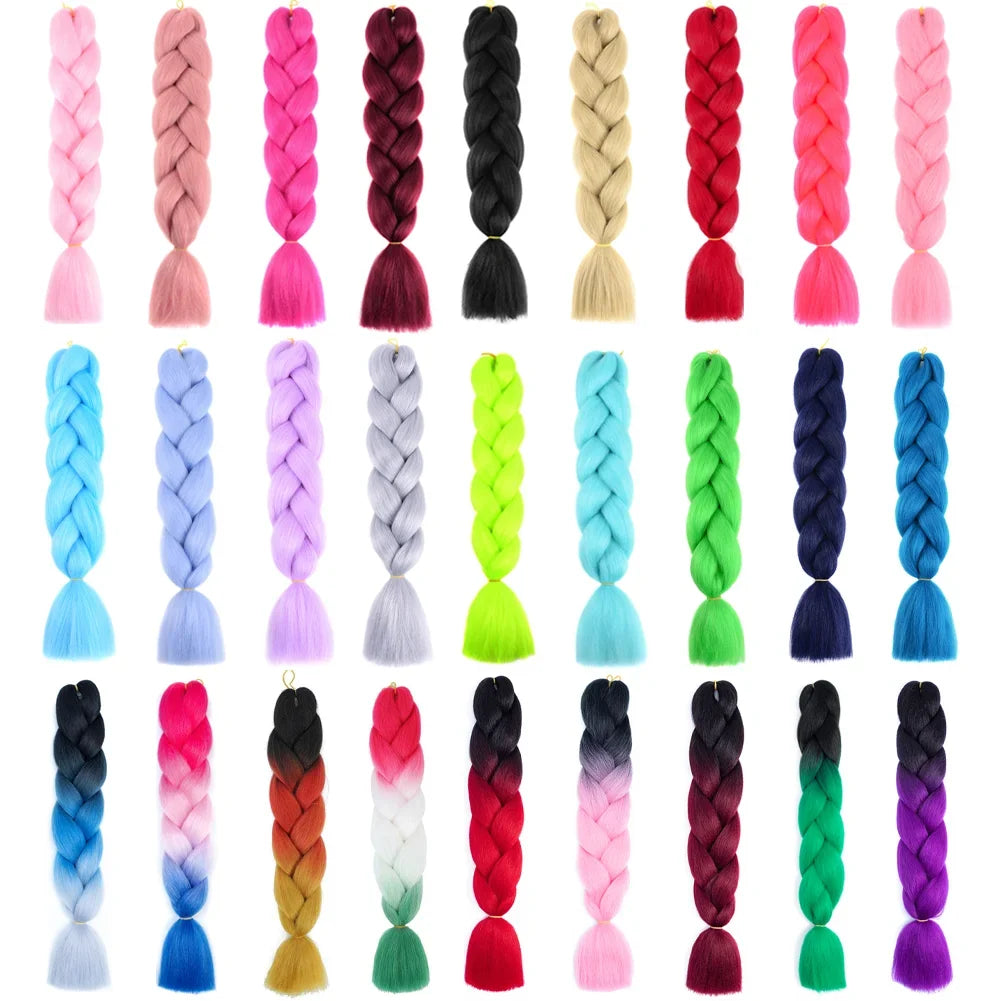 DIY Jumbo Braiding Hair Extensions - 24 Inches