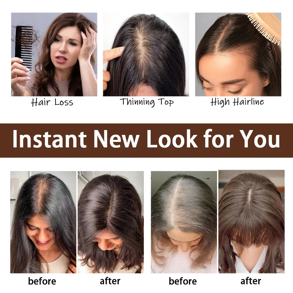 100% Real Human Hair Topper for Women