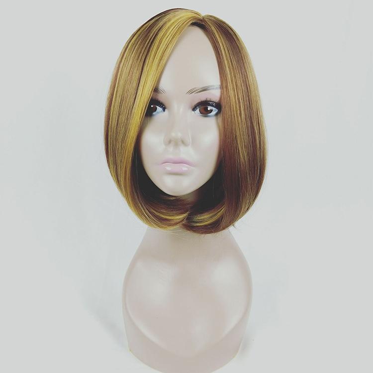 Gold Linen Bob Wig