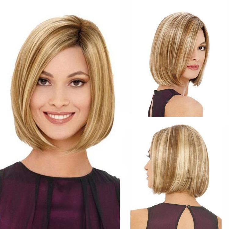 Gold Linen Bob Wig
