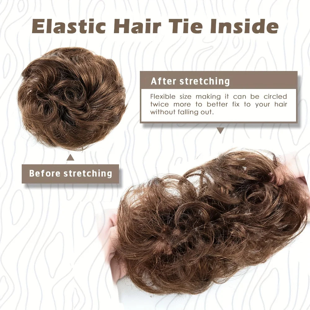 Messy Bun Hair Piece — 100% Human Hair