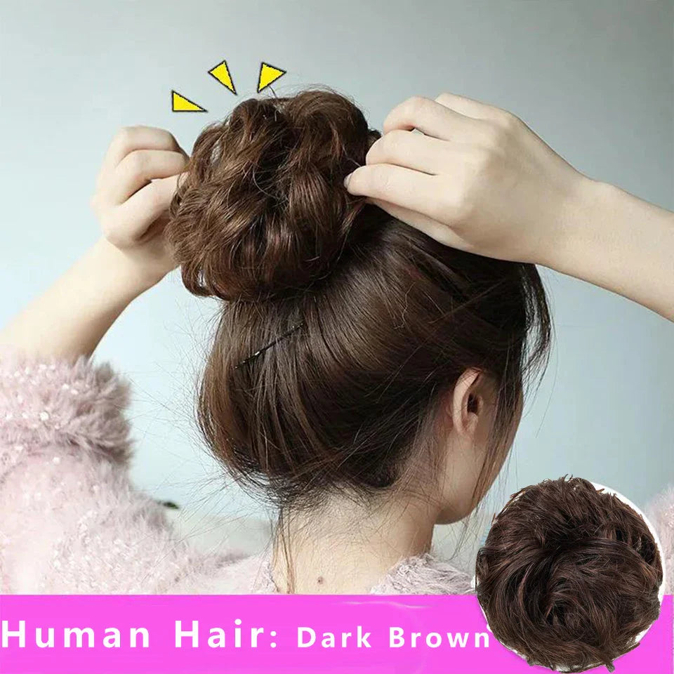 Messy Bun Hair Piece — 100% Human Hair