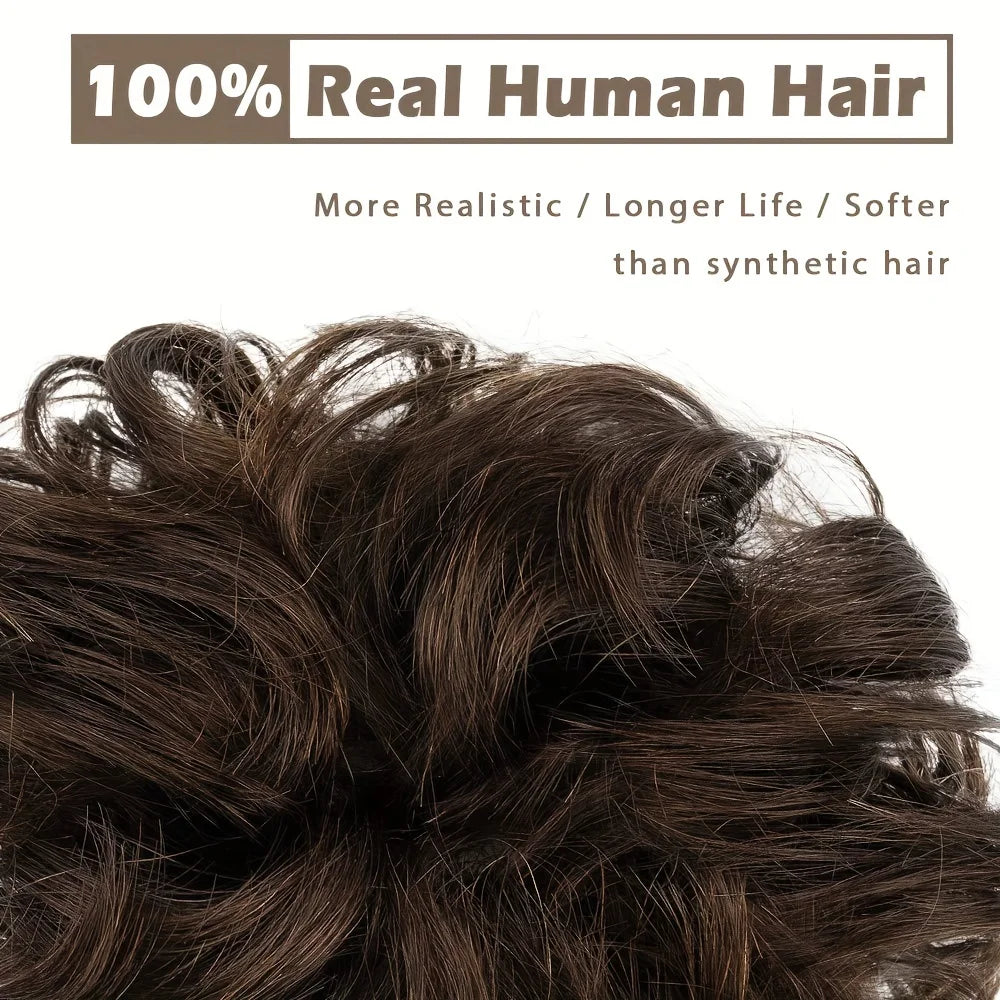 Messy Bun Hair Piece — 100% Human Hair