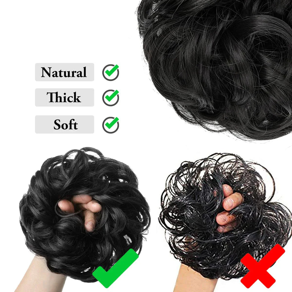 Messy Bun Hair Piece — 100% Human Hair