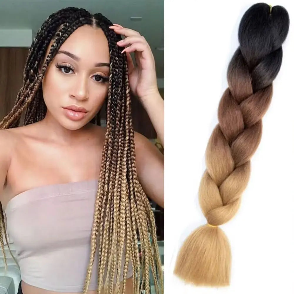Jumbo Ombre Braiding Hair 24 Inch Pack