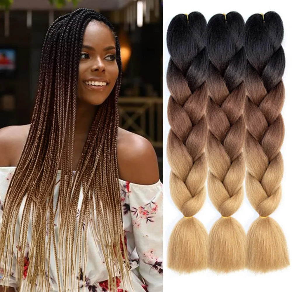 Jumbo Ombre Braiding Hair 24 Inch Pack