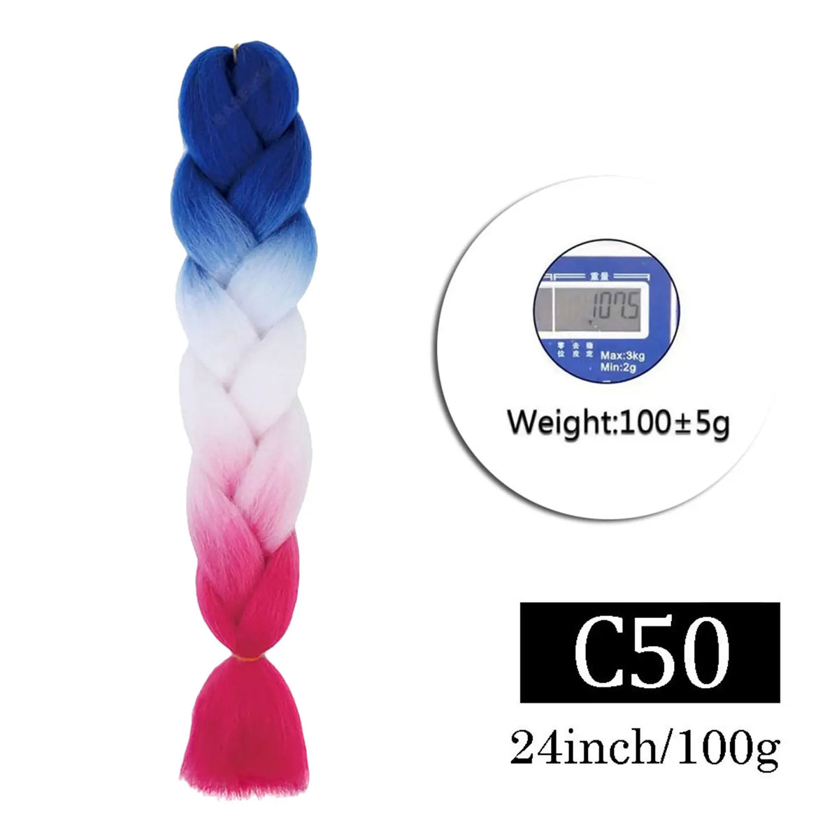 Jumbo Ombre Braiding Hair 24 Inch Pack