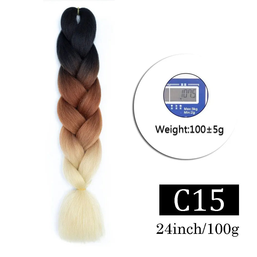 Jumbo Ombre Braiding Hair 24 Inch Pack