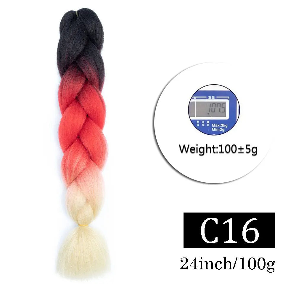 Jumbo Ombre Braiding Hair 24 Inch Pack