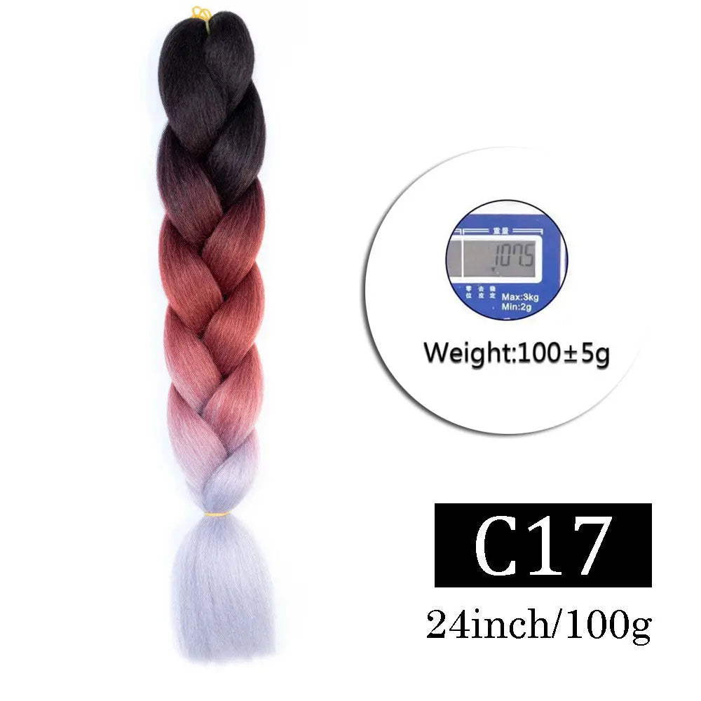 Jumbo Ombre Braiding Hair 24 Inch Pack