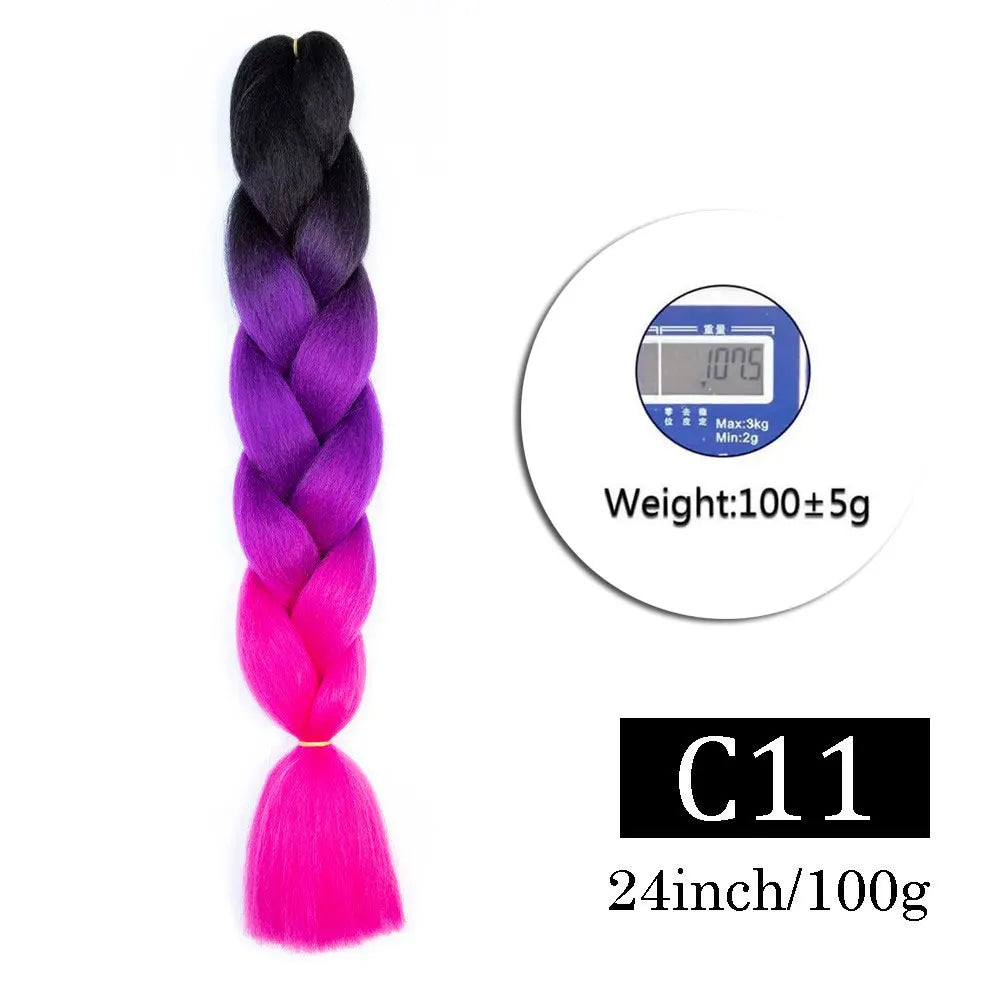 Jumbo Ombre Braiding Hair 24 Inch Pack