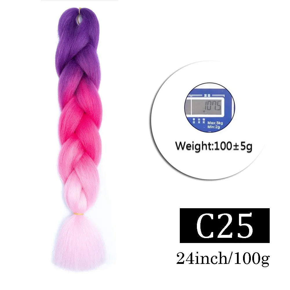Jumbo Ombre Braiding Hair 24 Inch Pack