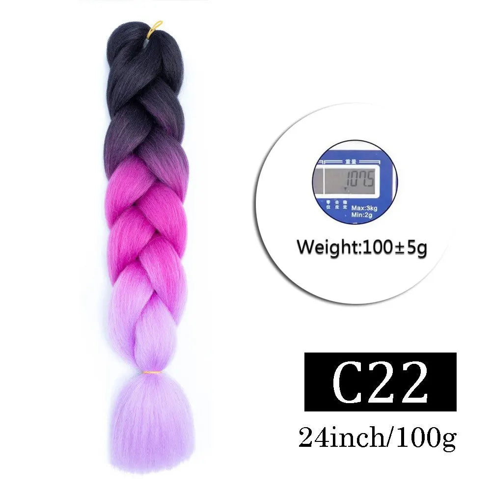 Jumbo Ombre Braiding Hair 24 Inch Pack