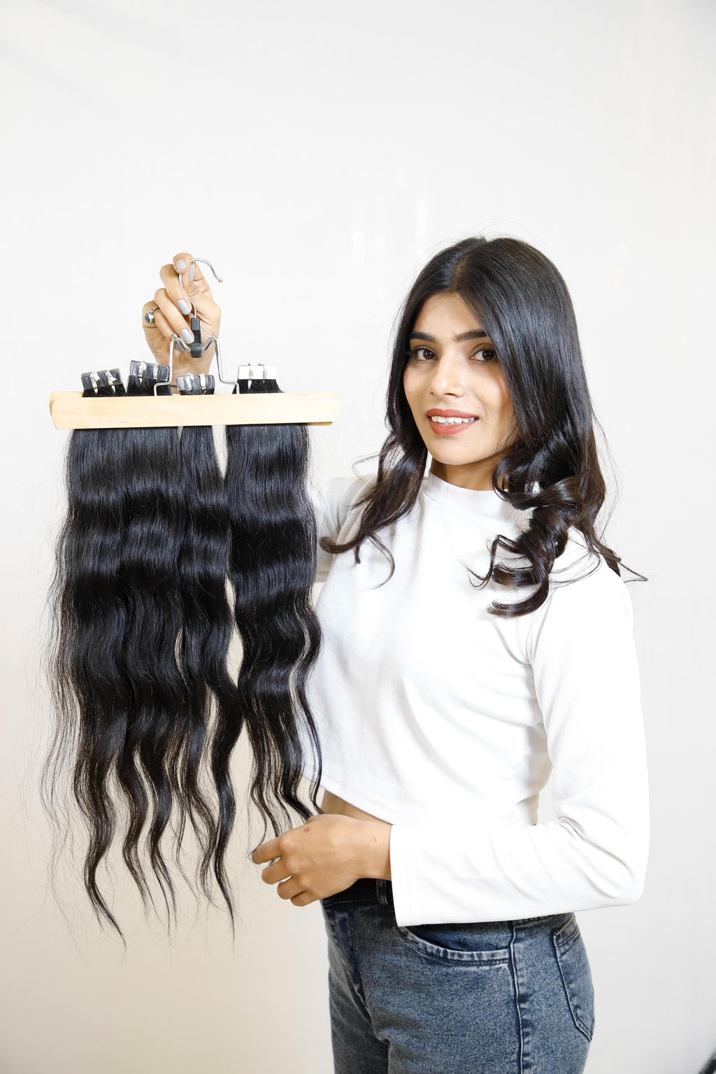 Tape-In Hair Extensions | Reusable Remy Human Hair | 20 & 40 Tape Packs