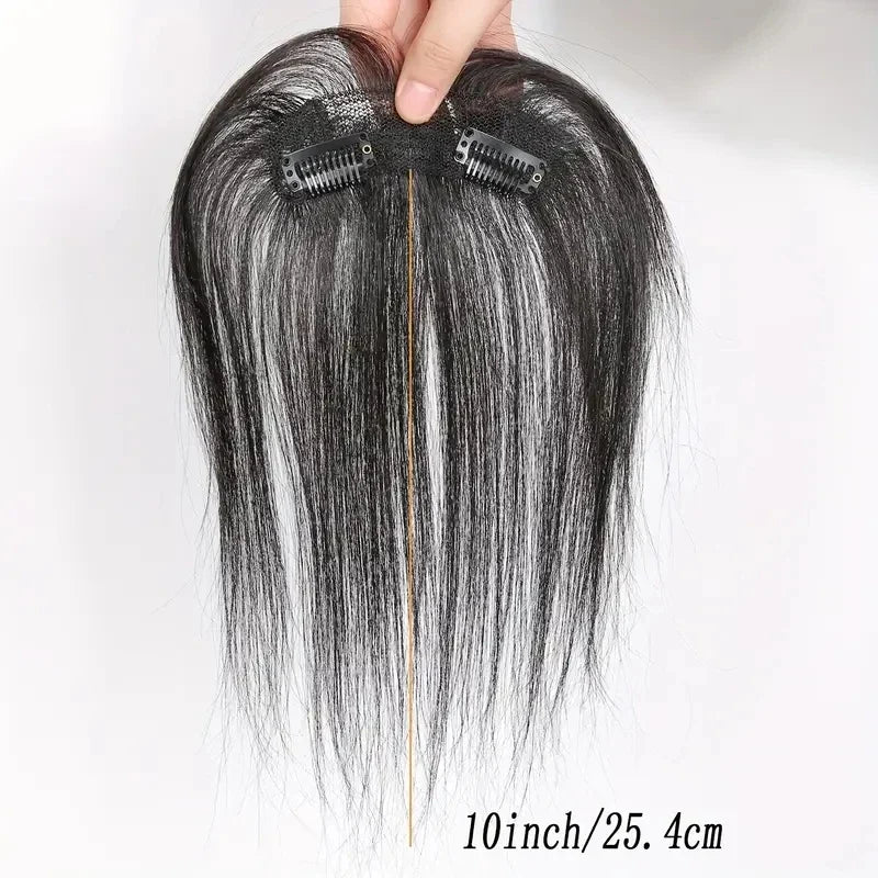 Natural Human Hair Clip-In Bangs Extensions