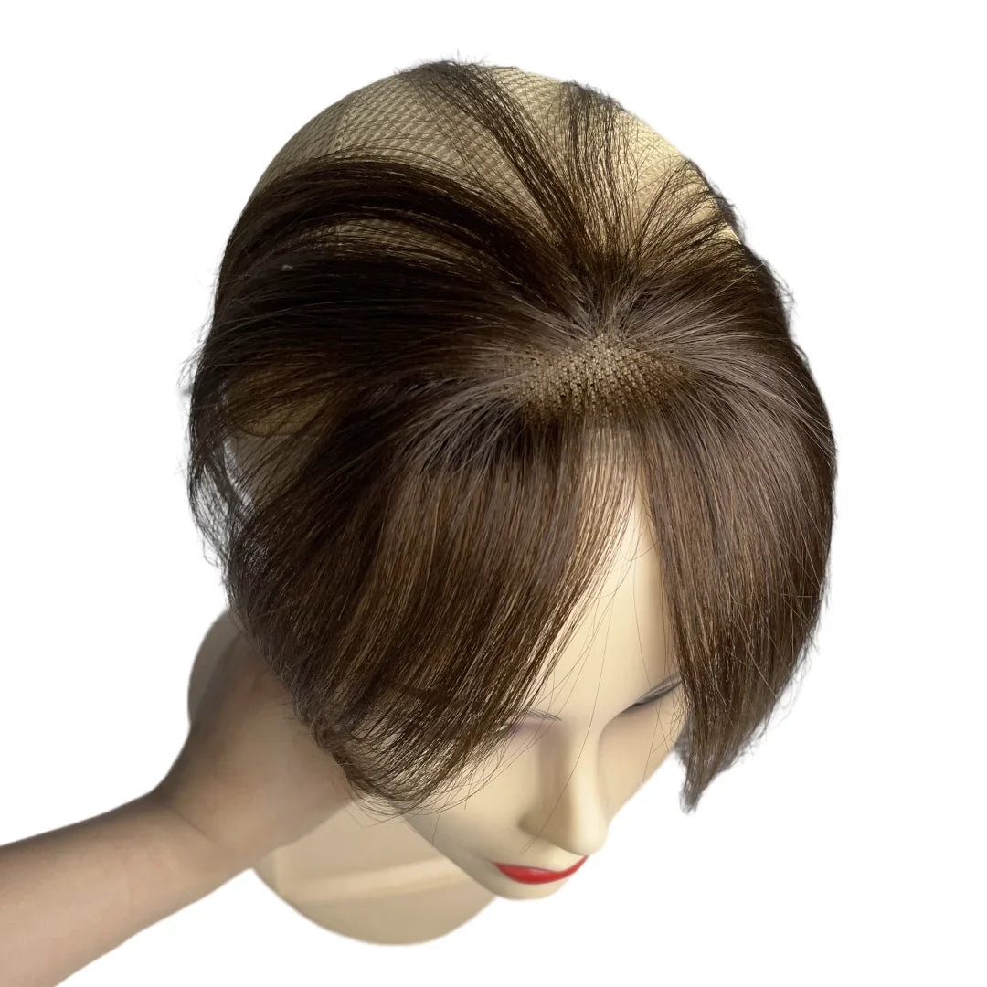 Natural Human Hair Clip In Bangs Topper