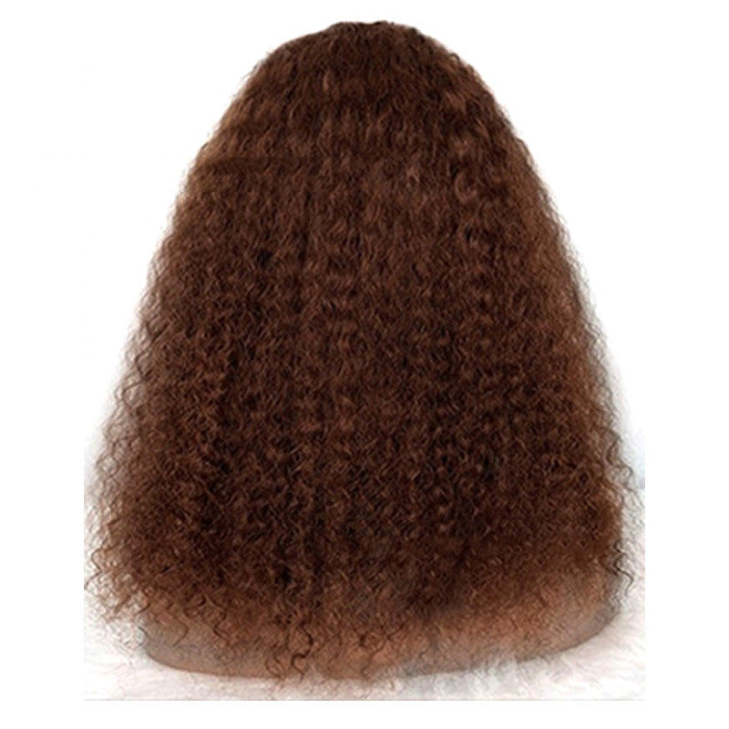 Natural Style Human Hair Jerry Curly Headband Wig