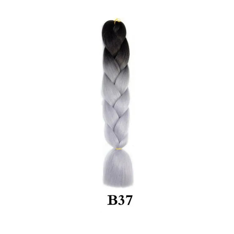 Ombre Jumbo Braiding Hair Extension 24 Inch