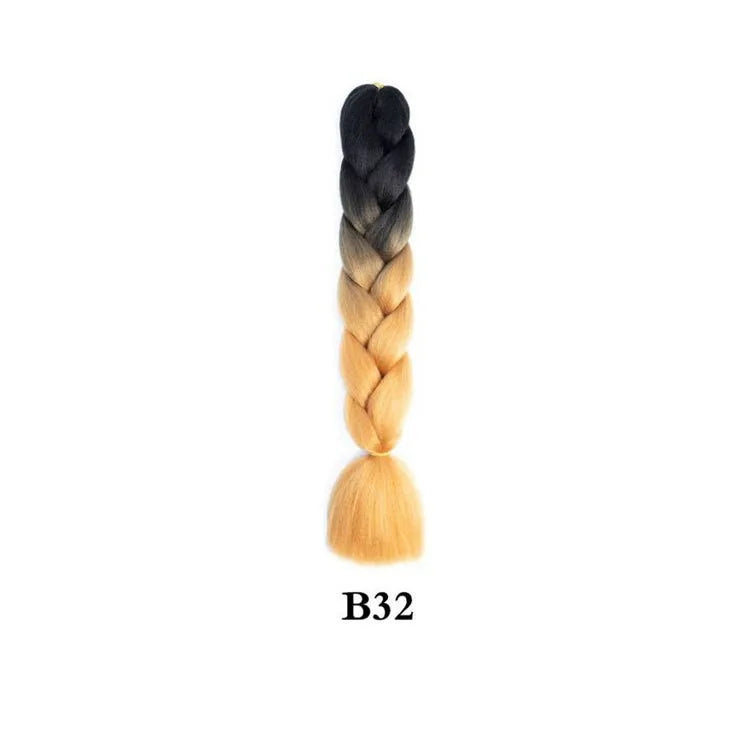 Ombre Jumbo Braiding Hair Extension 24 Inch