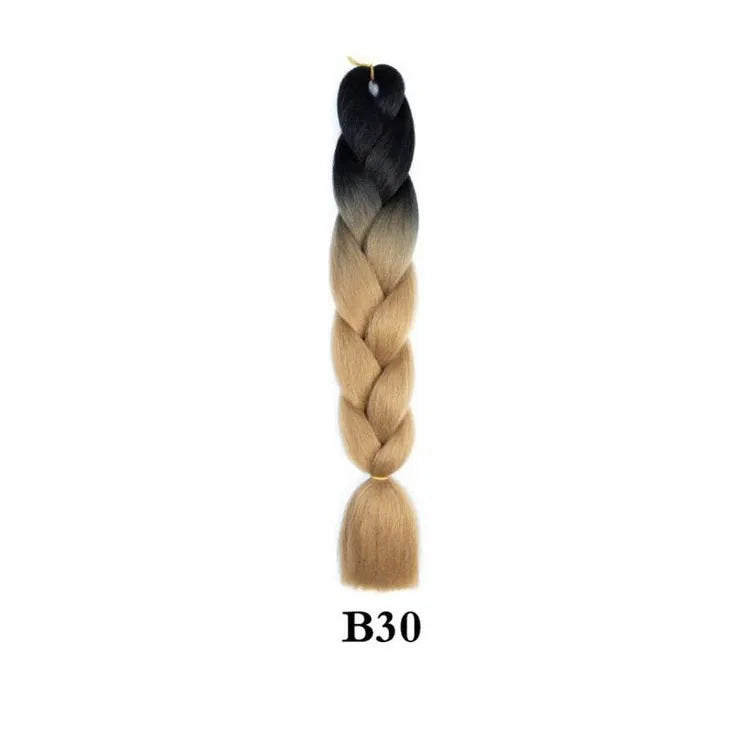 Ombre Jumbo Braiding Hair Extension 24 Inch