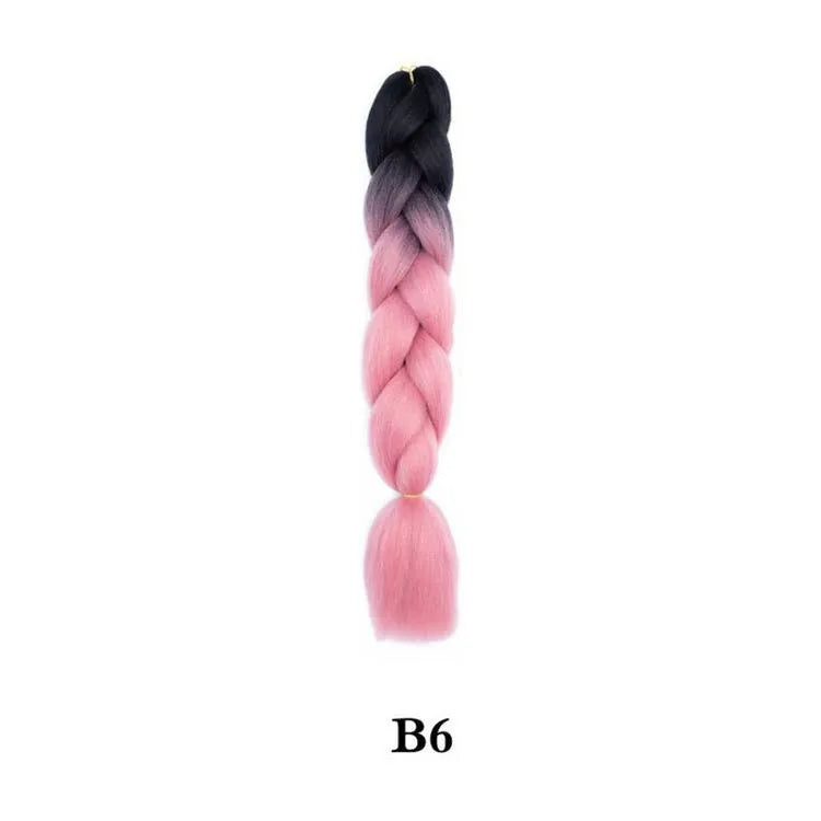 Ombre Jumbo Braiding Hair Extension 24 Inch