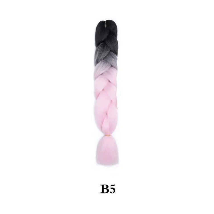Ombre Jumbo Braiding Hair Extension 24 Inch