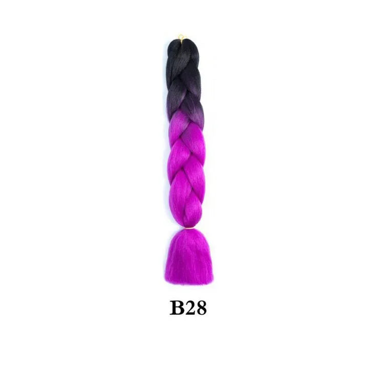 Ombre Jumbo Braiding Hair Extension 24 Inch