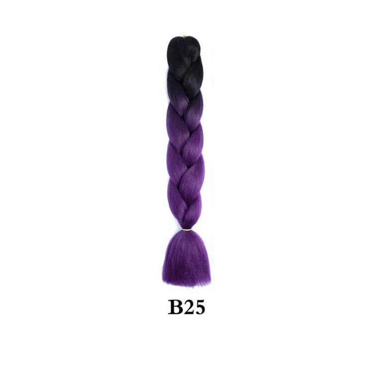 Ombre Jumbo Braiding Hair Extension 24 Inch