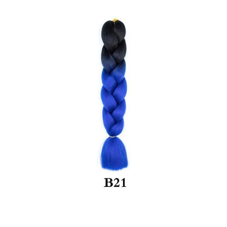 Ombre Jumbo Braiding Hair Extension 24 Inch