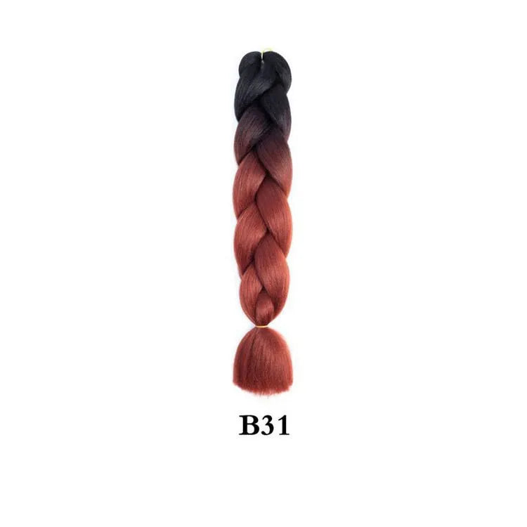Ombre Jumbo Braiding Hair Extension 24 Inch