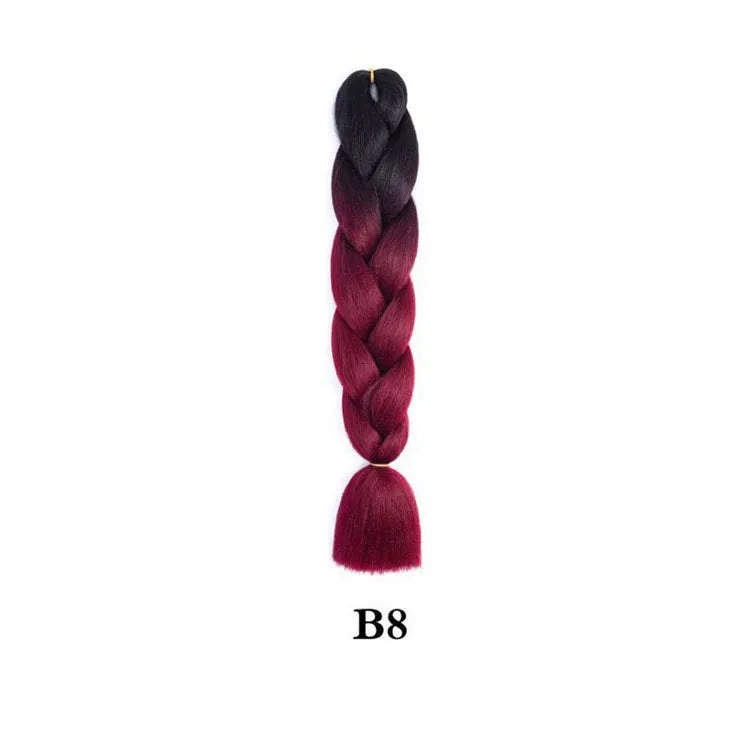 Ombre Jumbo Braiding Hair Extension 24 Inch