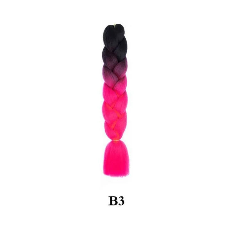 Ombre Jumbo Braiding Hair Extension 24 Inch
