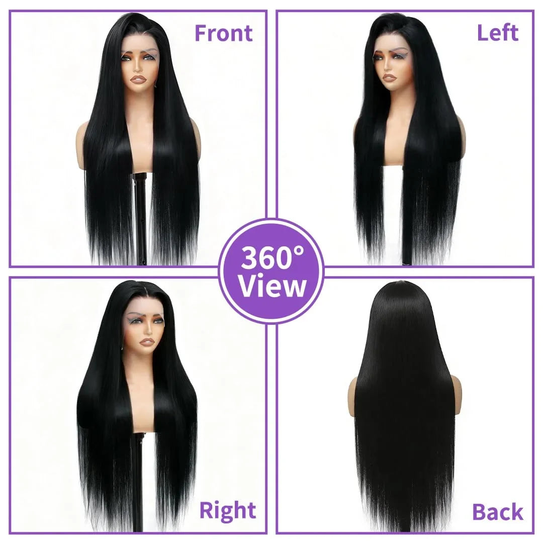 12A Virgin Straight Human Hair Wig – 13x6 HD Lace Frontal | 200% Density | Glueless