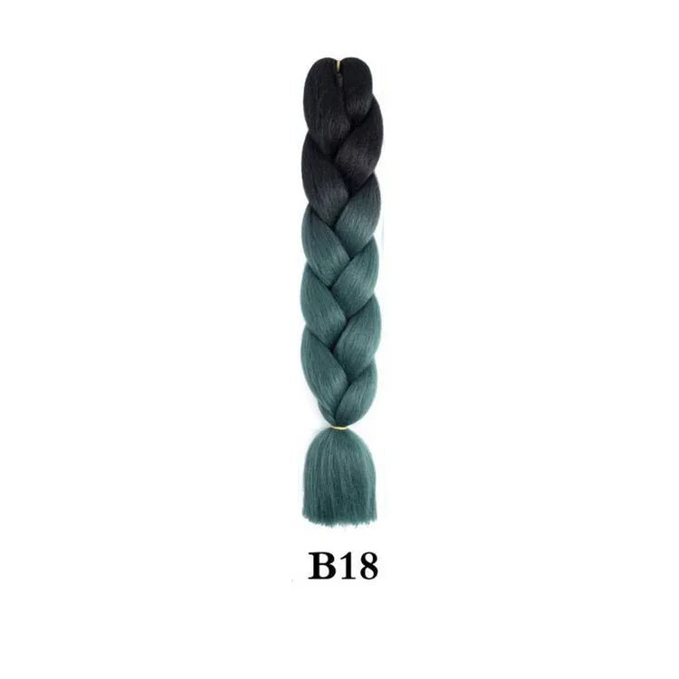 Ombre Jumbo Braiding Hair Extension 24 Inch