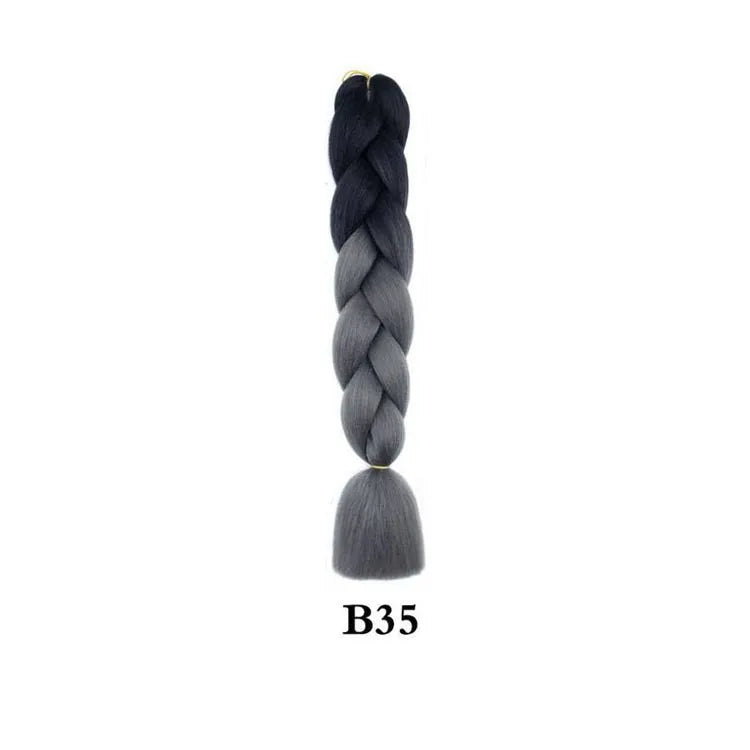 Ombre Jumbo Braiding Hair Extension 24 Inch
