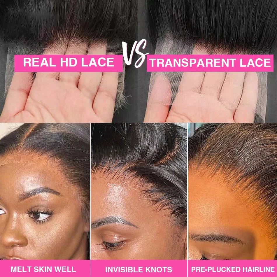 Body Wave Human Hair Wig – 360 Lace Frontal & 5x5 Lace Closure | 200% Density | Pre-Plucked