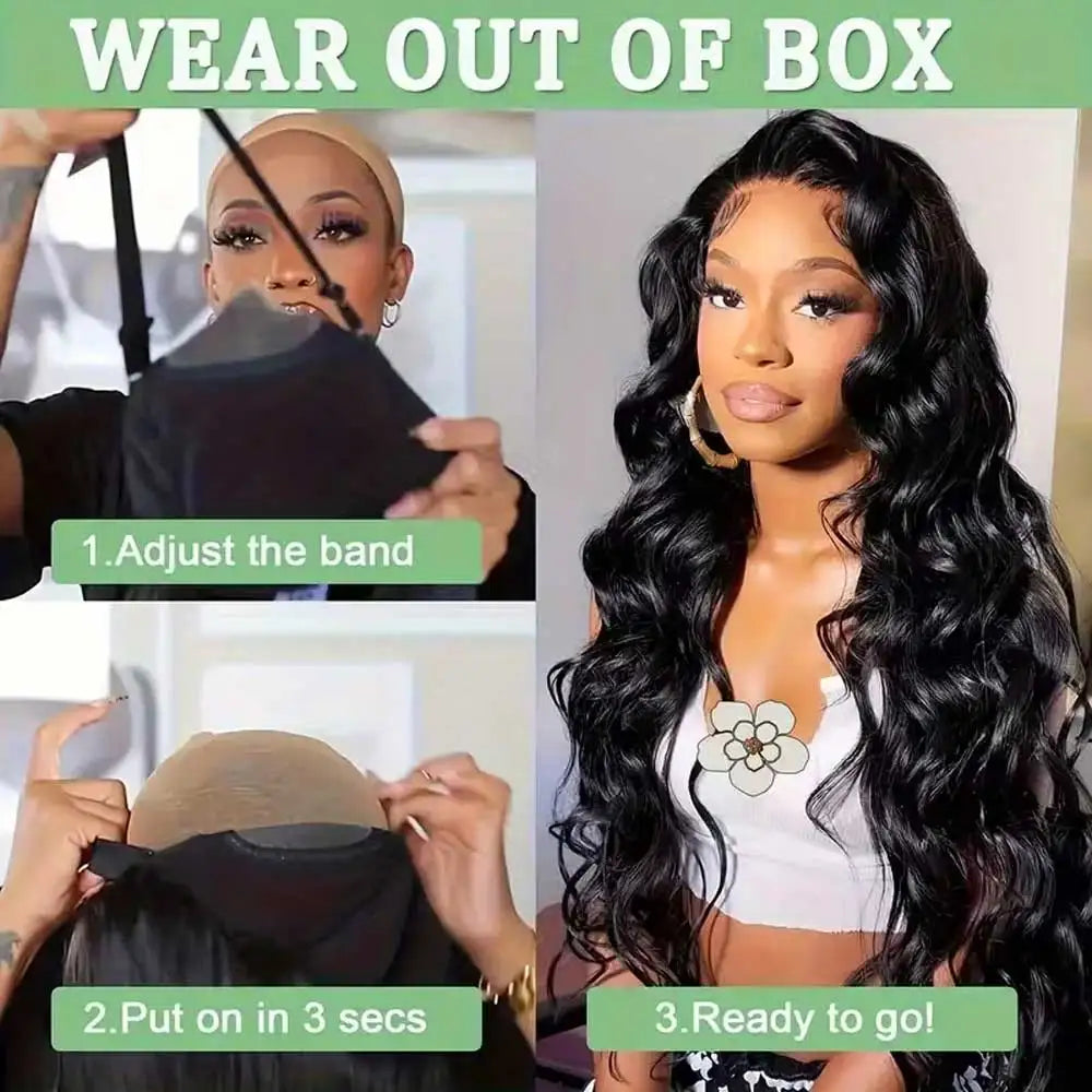 250% Density Body Wave Human Hair Wig – Pre-Cut HD Lace Frontal | Glueless
