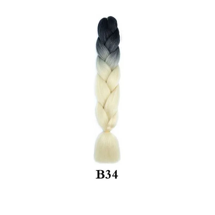 Ombre Jumbo Braiding Hair Extension 24 Inch