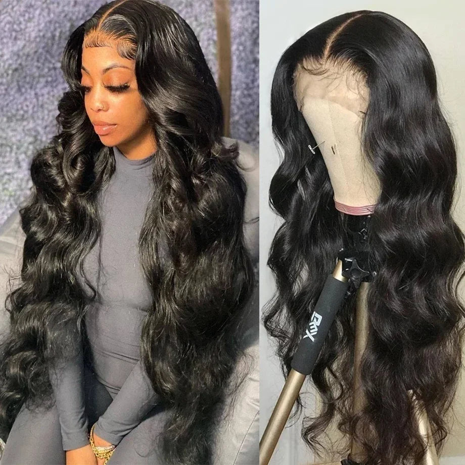 Body Wave Human Hair Wig – 360 Lace Frontal & 5x5 Lace Closure | 200% Density | Pre-Plucked