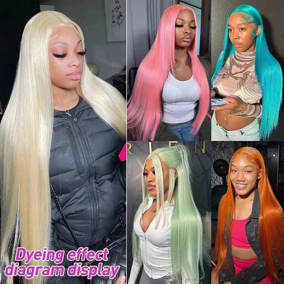 613 Blonde Straight Human Hair Wig – 13x4 & 13x6 HD Lace Frontal | Pre-Plucked