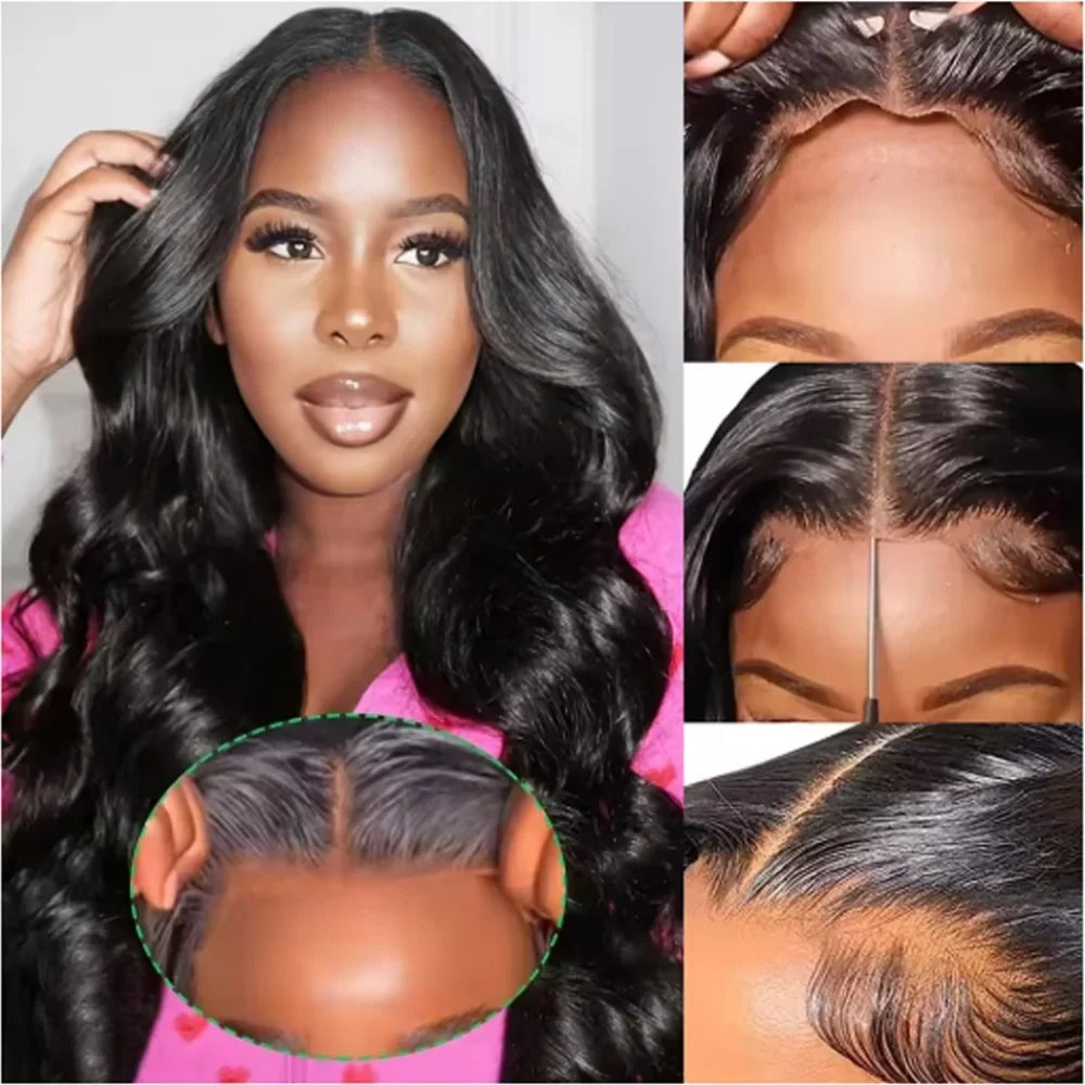 Body Wave Brazilian Remy Human Hair Wig – Lace Closure & Glueless Options