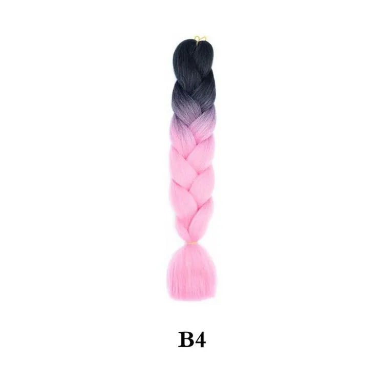 Ombre Jumbo Braiding Hair Extension 24 Inch