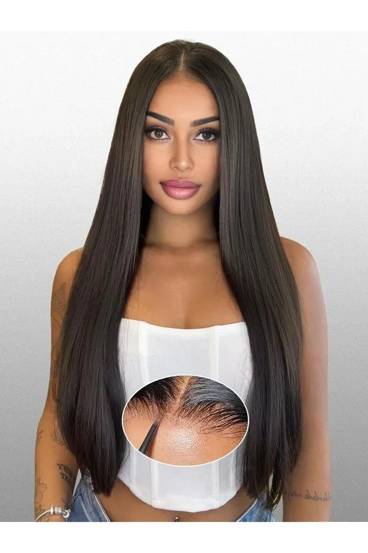 12A Virgin Straight Human Hair Wig – 13x6 HD Lace Frontal | 200% Density | Glueless