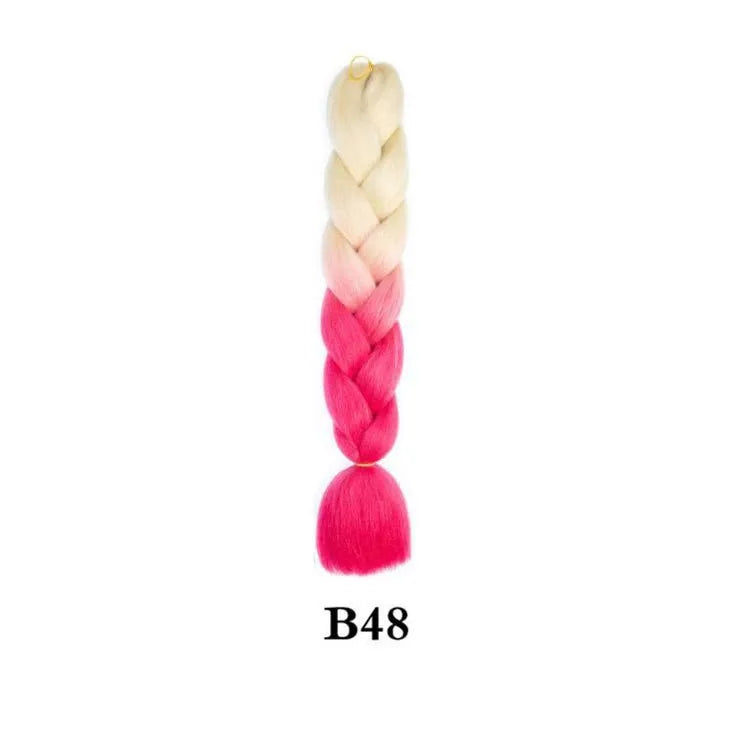 Ombre Jumbo Braiding Hair Extension 24 Inch