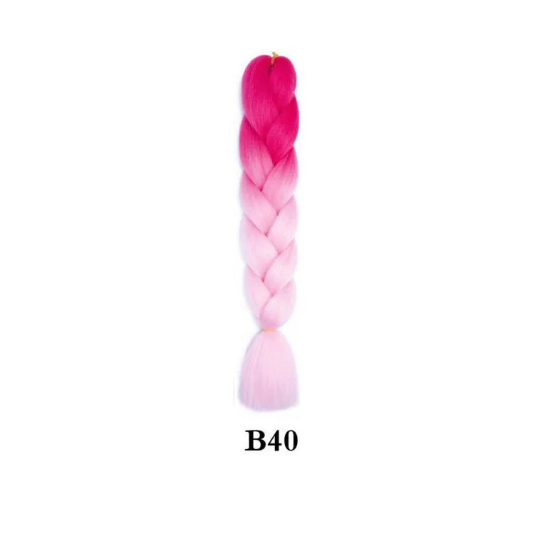 Ombre Jumbo Braiding Hair Extension 24 Inch