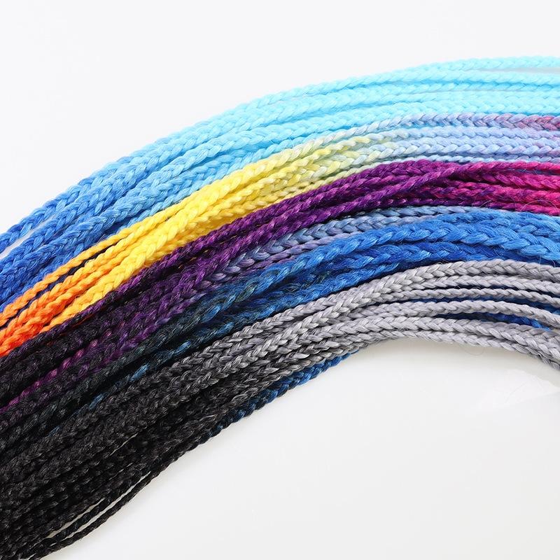 Colourful Braid Hair Band Dreadlock Ponytail - Corn Silk